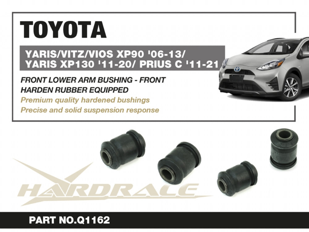 HARDRACE TOYOTA YARIS/VITZ/VIOS XP90/XP130 FRONT LOWER ARM BUSHING FRONT RUBBER 2PCS/SET HardRace