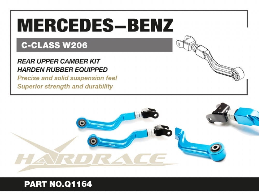 HARDRACE M-BENZ C-CLASS W206 21- REAR UPPER CAMBER KIT (HARDEN RUBBER) - 2PCS/SET HardRace