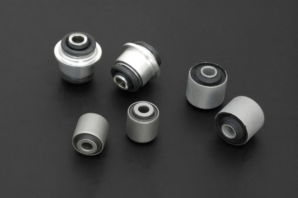 HARDRACE LEXUS IS 06-13/GS 06-11 REAR KNUCKLE BUSHING KIT PILLOW BALL+HARDEN RUBBER 6PCS HardRace