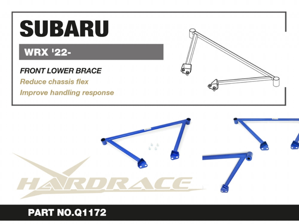 HARDRACE SUBARU WRX 22- FRONT LOWER BRACE - 1PCS/SET HardRace