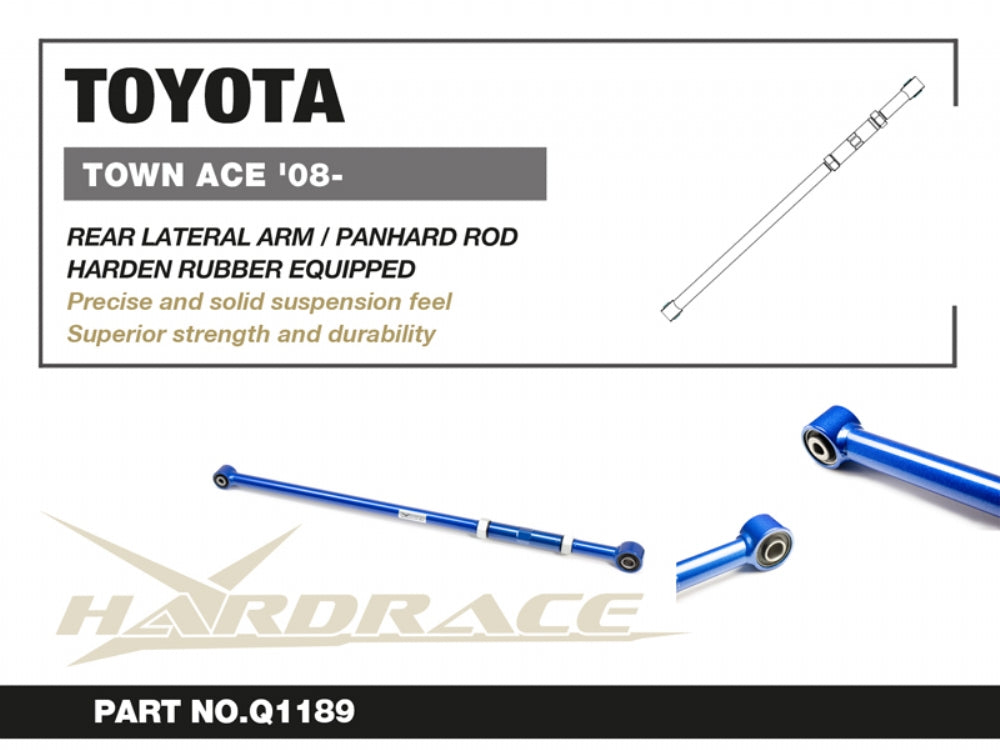 HARDRACE TOYOTA TOWN ACE 08+ REAR LATERAL ARM/PANHARD ROD (HARDEN RUBBER) - 1PCS/SET HardRace