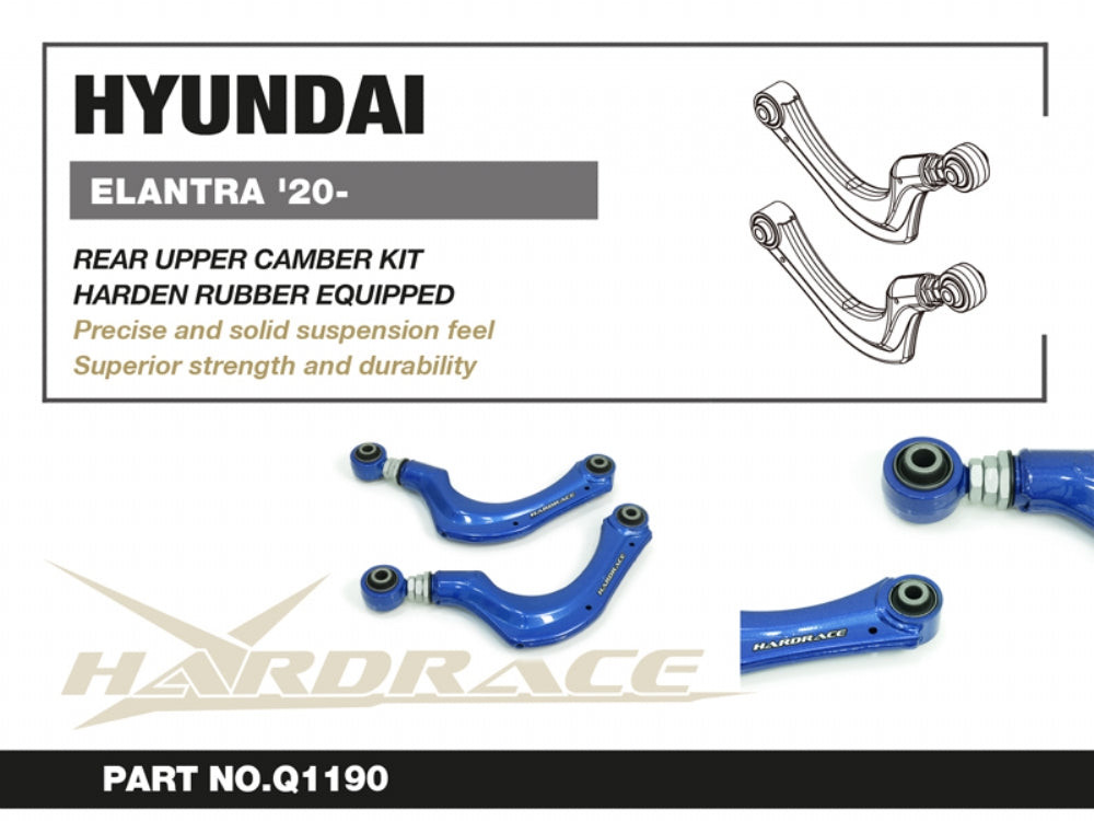 HARDRACE HYUNDAI ELANTRA 20+ REAR UPPER CAMBER KIT (HARDEN RUBBER) - 2PCS/SET HardRace