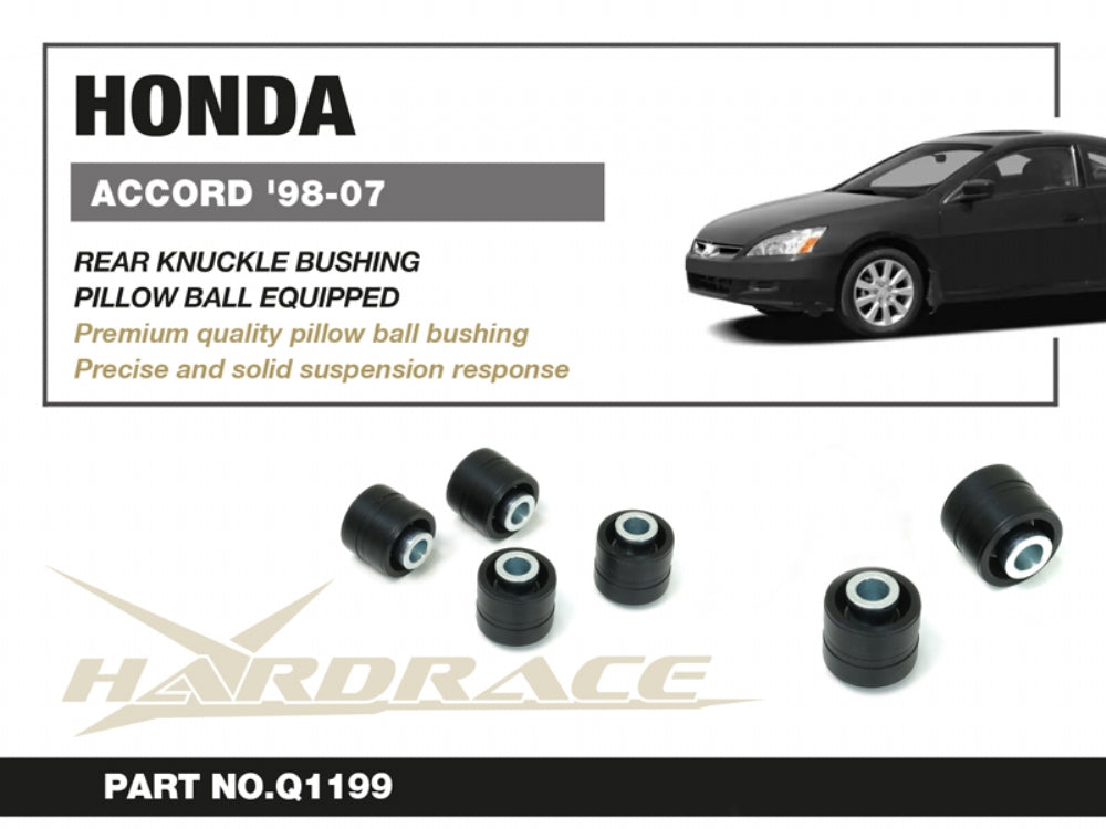 HARDRACE HONDA ACCORD 98-07/ACURA TSX 03-08 REAR KNUCKLE BUSHING PILLOW BALL 4PCS/SET HardRace