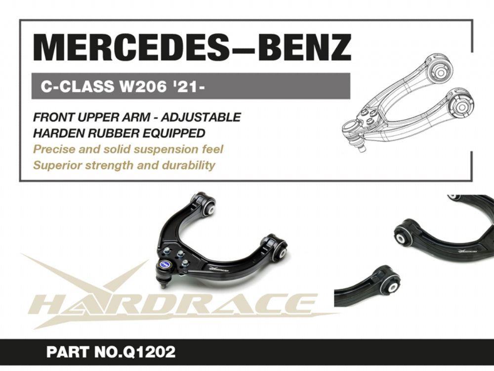 HARDRACE M-BENZ C-CLASS W206 FRONT UPPER CAMBER KIT (HARDEN RUBBER) - 2PCS/SET HardRace