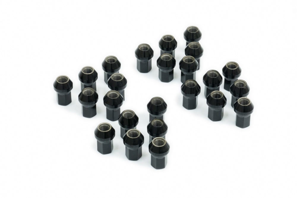 HARDRACE WHEEL LUG NUTS HEX 17 M12x15 LENGTH: 35MM CLOSE-END TYPE 60 CONICAL SEAT 24PCS HardRace