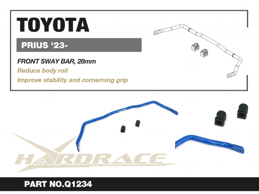 HARDRACE TOYOTA PRIUS 23- FRONT SWAY BAR, 28mm - 3PCS/SET HardRace