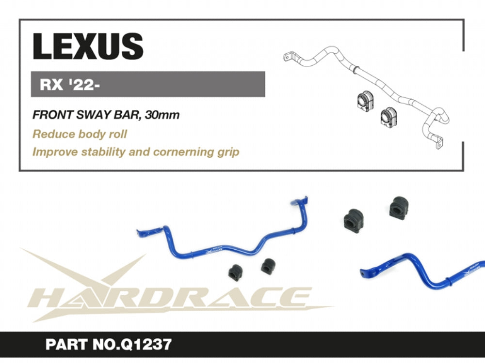 HARDRACE LEXUS RX 22- FRONT SWAY BAR, 30mm - 3PCS/SET HardRace