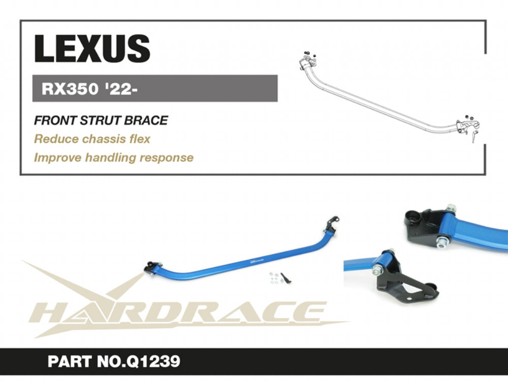 HARDRACE LEXUS RX 22- FRONT STRUT BRACE - 1PCS/SET FOR LHD USE HardRace