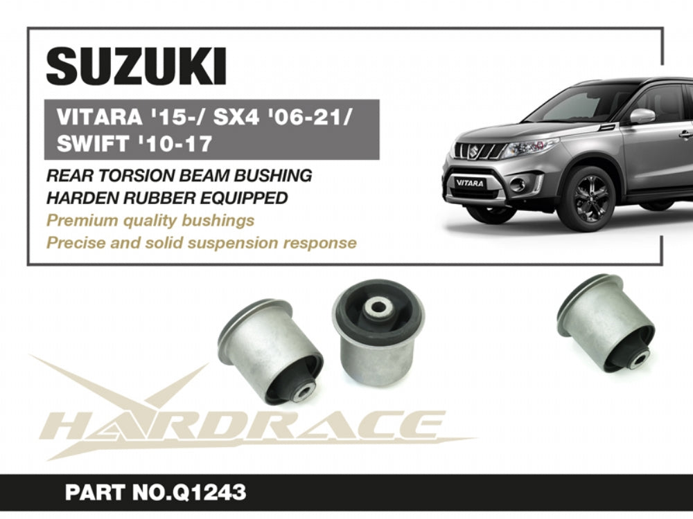 HARDRACE SUZUKI VITARA 15-/ SX4 06-21/ SWIFT 10-17 REAR TORSION BEAM BUSH - 2PCS/SET HardRace