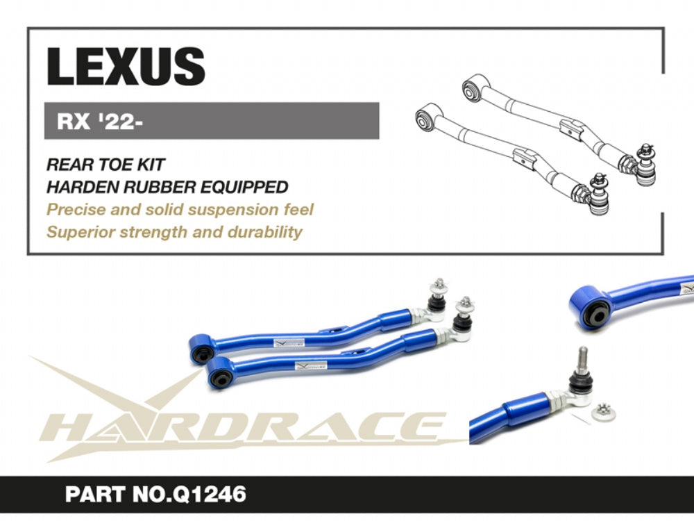 HARDRACE LEXUS RX 22- REAR TOE KIT (HARDEN RUBBER) - 2PCS/SET HardRace