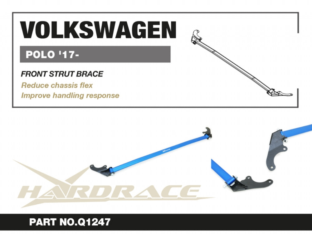 HARDRACE VW POLO 17+ FRONT STRUT BRACE - 1PCS/SET HardRace