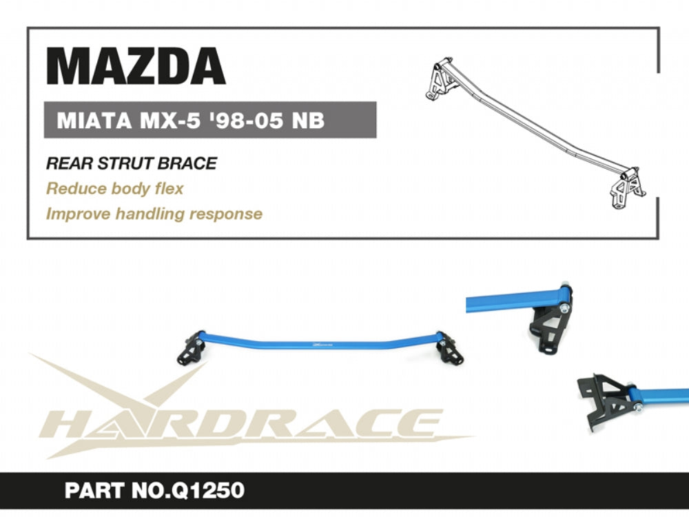 HARDRACE MAZDA MIATA/MX-5 98-05 REAR STRUT BRACE - 1PCS/SET HardRace