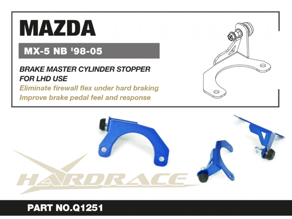 HARDRACE MAZDA MIATA/MX-5 98-05 BRAKE MASTER CYLINDER STOPPER - 1PCS/SET FOR LHD MODELS HardRace