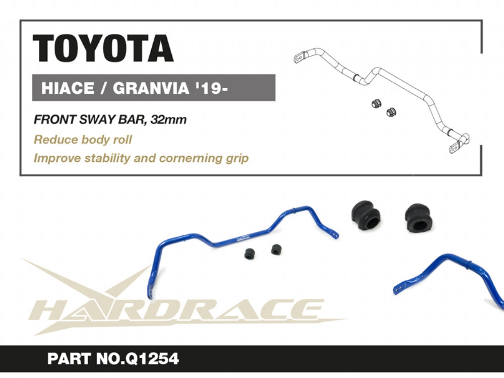 HARDRACE TOYOTA HIACE / GRANVIA 19+ FRONT SWAY BAR, 32mm - 3PCS/SET HardRace