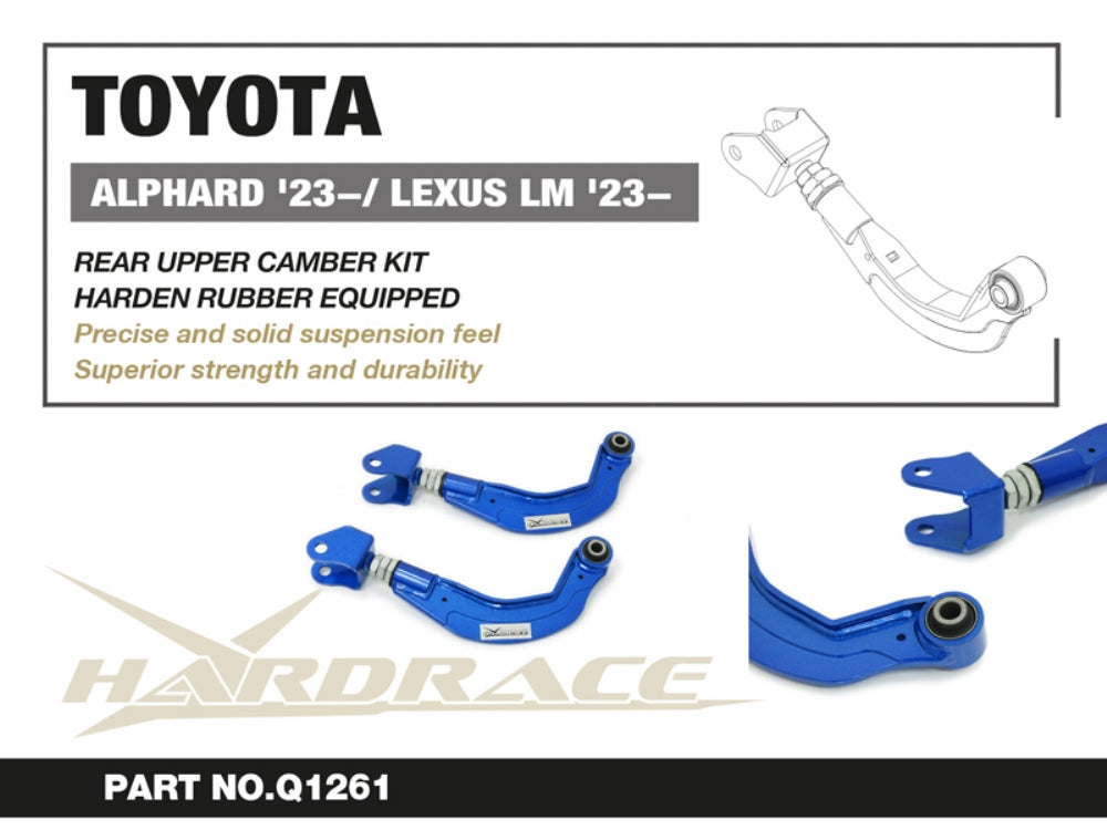 HARDRACE TOYOTA ALPHARD/VELLFIRE 23- /LEXUS LM 23- REAR CAMBER KIT HARDEN RUBBER 2PCS/SET HardRace