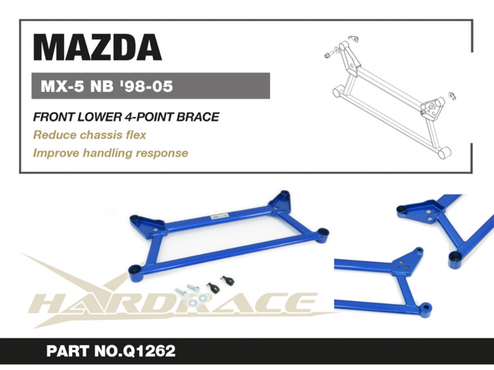 HARDRACE MAZDA MX-5/MIATA NB 98-05 FRONT LOWER 4-POINT BRACE 1PCS/SET HardRace