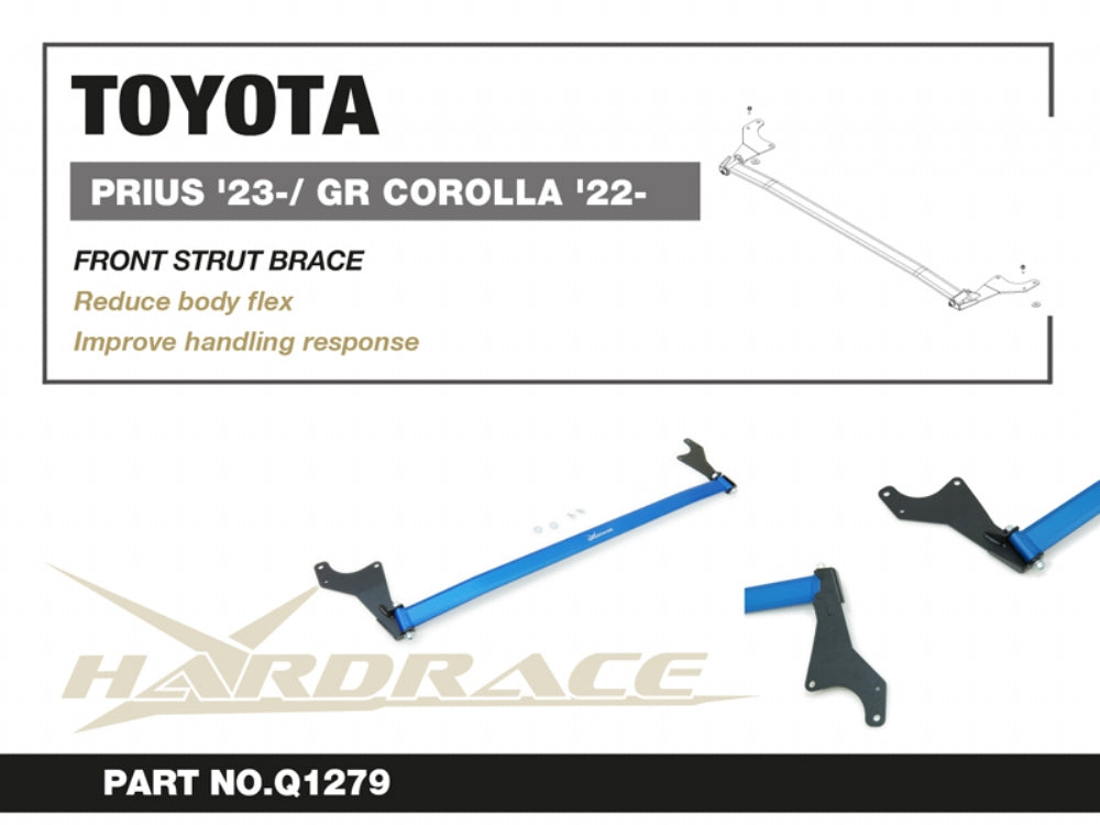 HARDRACE TOYOTA PRIUS 23-/ GR COROLLA 22- FRONT STRUT BRACE - 1PCS/SET HardRace