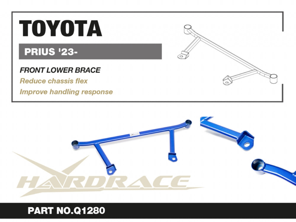 HARDRACE TOYOTA PRIUS 23- FRONT LOWER BRACE - 1PCS/SET HardRace