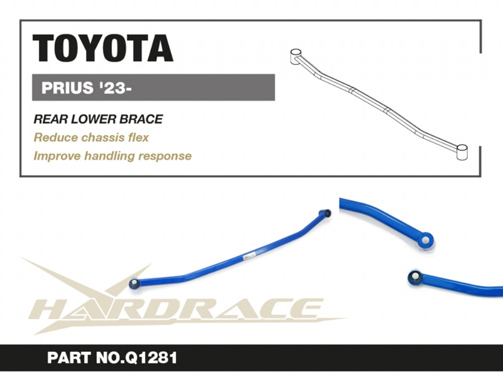 HARDRACE TOYOTA PRIUS 23- REAR LOWER BRACE - 1PCS/SET HardRace