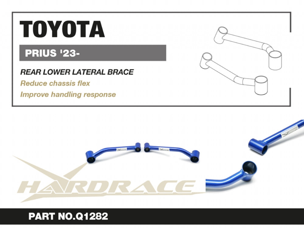 HARDRACE TOYOTA PRIUS 23- REAR LOWER LATERAL BRACE - 2PCS/SET HardRace