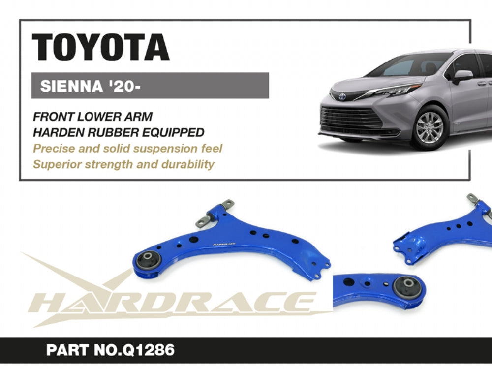 HARDRACE TOYOTA SIENNA 20+ FRONT LOWER ARM (HARDEN RUBBER) 2PCS/SET HardRace