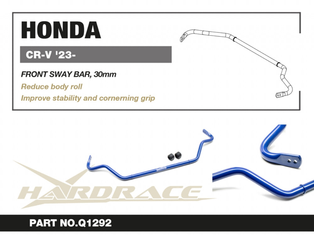 HARDRACE HONDA CR-V 23- FRONT SWAY BAR, 30mm - 3PCS/SET HardRace