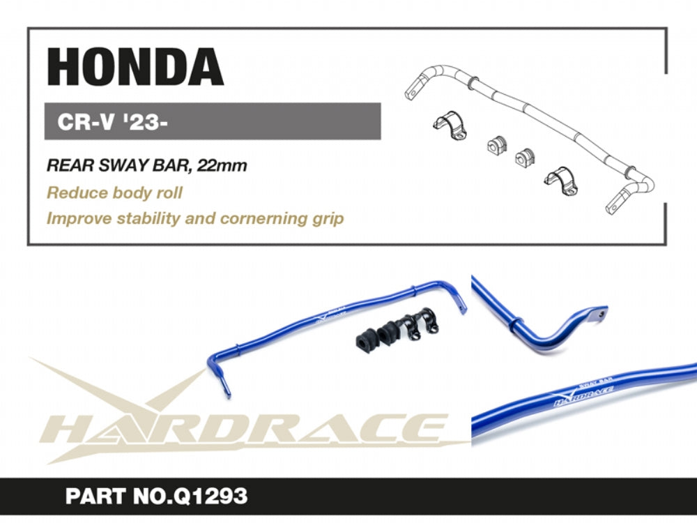 HARDRACE HONDA CR-V 23- 2WD/ CIVIC 21-/ ACURA INTEGRA 22- REAR SWAY BAR, 22mm - 5PCS/SET HardRace