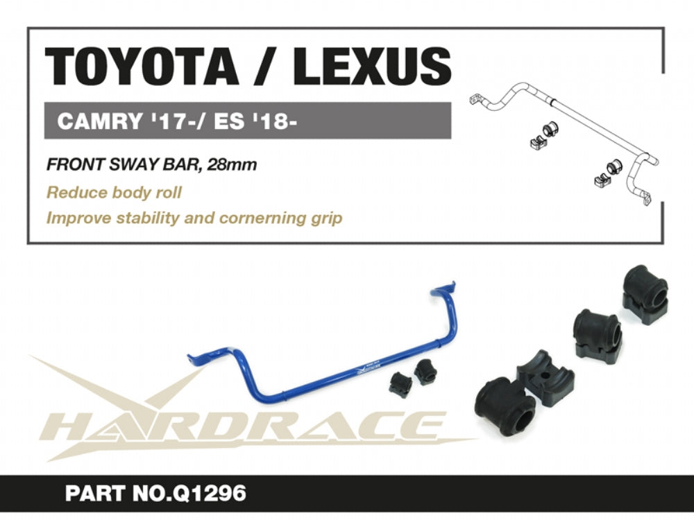 HARDRACE LEXUS ES 18-/ TOYOTA CAMRY 17+ FRONT SWAY BAR, 28mm - 5PCS/SET HardRace