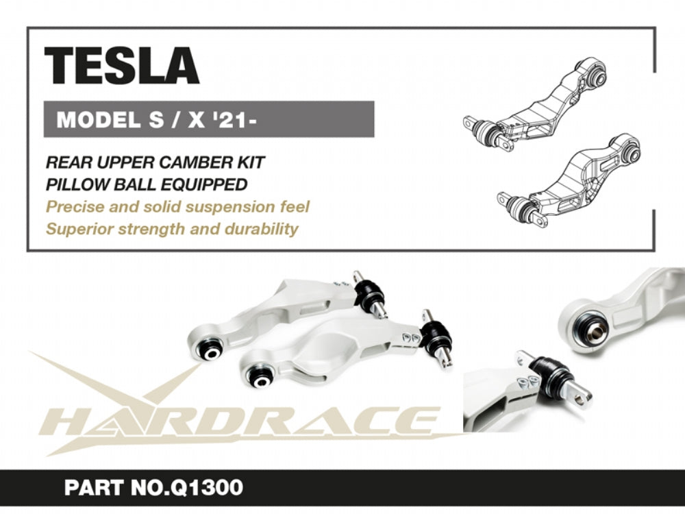 HARDRACE REAR UPPER CAMBER KIT TESLA MODEL S, MODEL X HardRace
