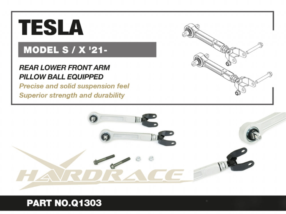 HARDRACE REAR LOWER FRONT ARM TESLA MODEL X, MODEL S HardRace