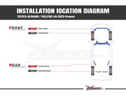 HARDRACE REAR SUBFRAME BRACE TOYOTA ALPHARD / VELLFIRE HardRace