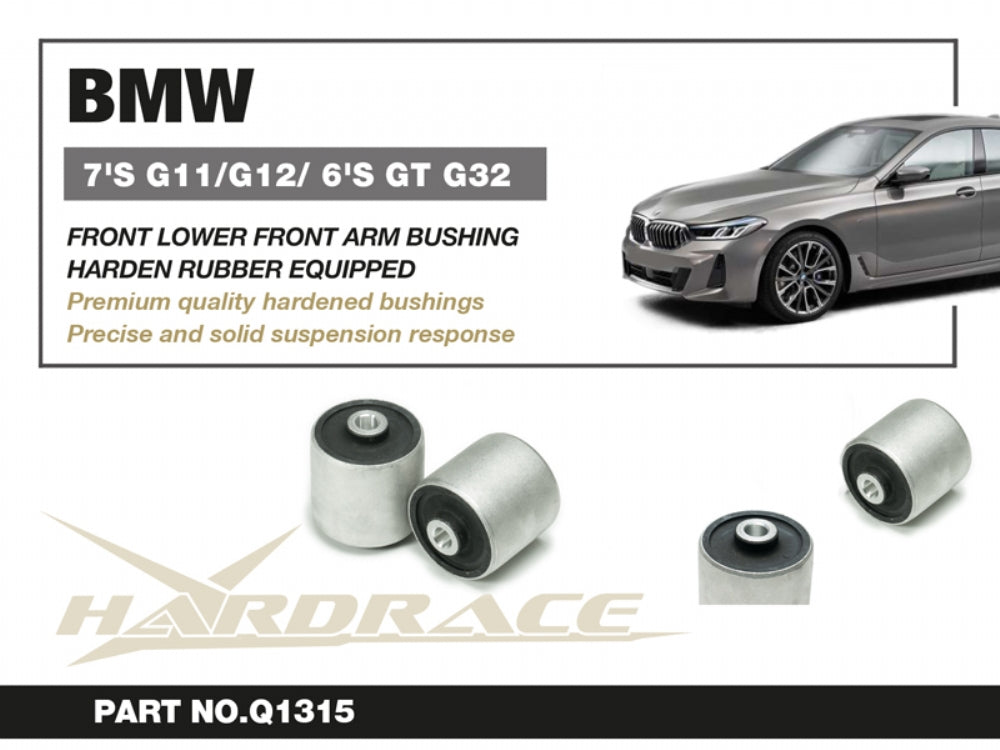HARDRACE BMW 7S G11/G12/6S G32 RWD=AWD FRONT LOWER FRONT ARM BUSHING HARDEN RUBBER 2PCS HardRace