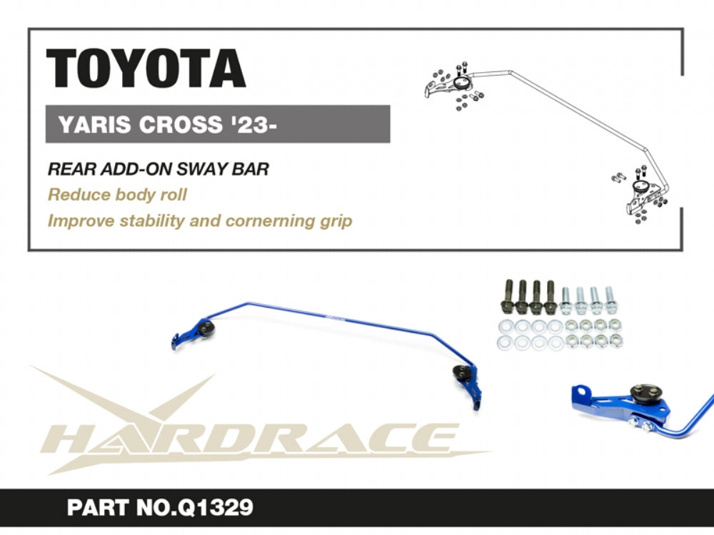 HARDRACE REAR ADD-ON SWAY BAR TOYOTA YARIS CROSS HardRace