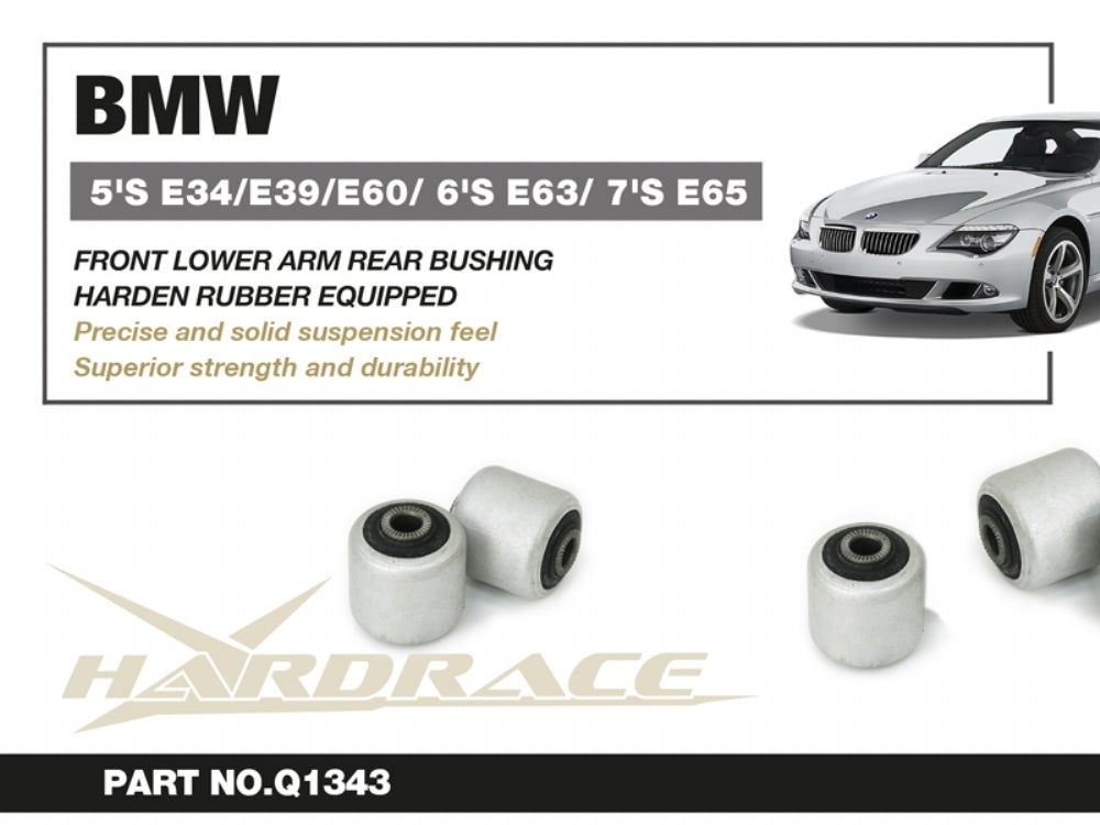 HARDRACE BMW 5S E39/E60/6S E63/7S E65 FRONT LOWER-REAR ARM BUSHING HARDEN RUBBER 2PCS/SET HardRace