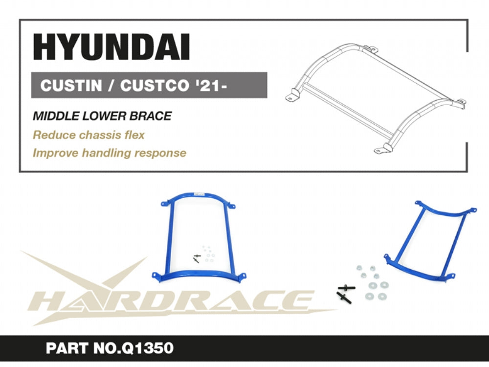 HARDRACE MIDDLE LOWER 4-POINT BRACE HYUNDAI CUSTIN / CUSTO HardRace