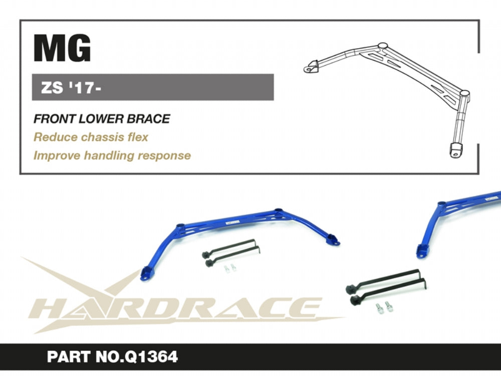 HARDRACE FRONT LOWER 4-POINT BRACE MG ZS HardRace