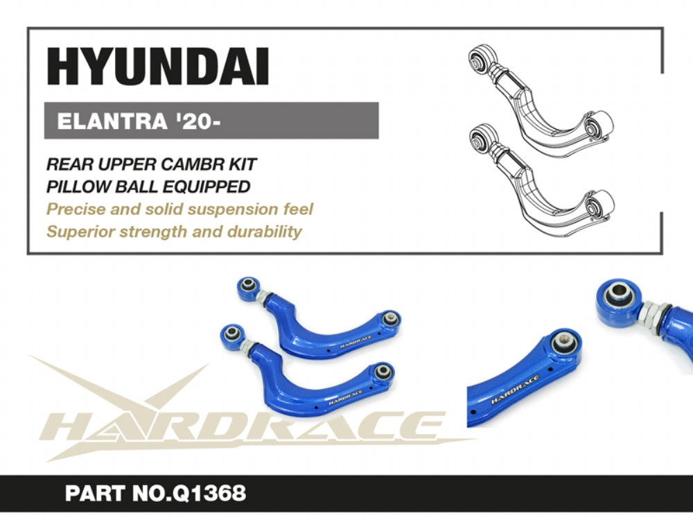 HARDRACE HYUNDAI ELANTRA 20+ REAR UPPER CAMBER KIT (PILLOW BALL) - 2PCS/SET HardRace