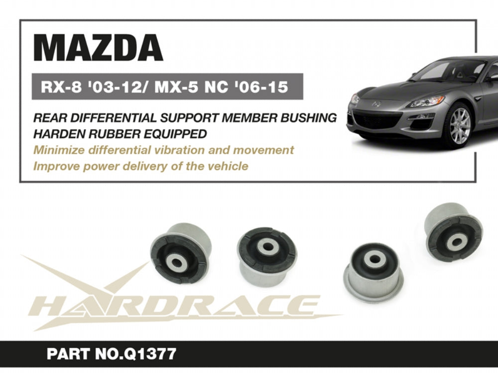 HARDRACE REAR DIFF. SUPPORT MEMBER BUSHING MAZDA RX-8, MX-5 MIATA HardRace