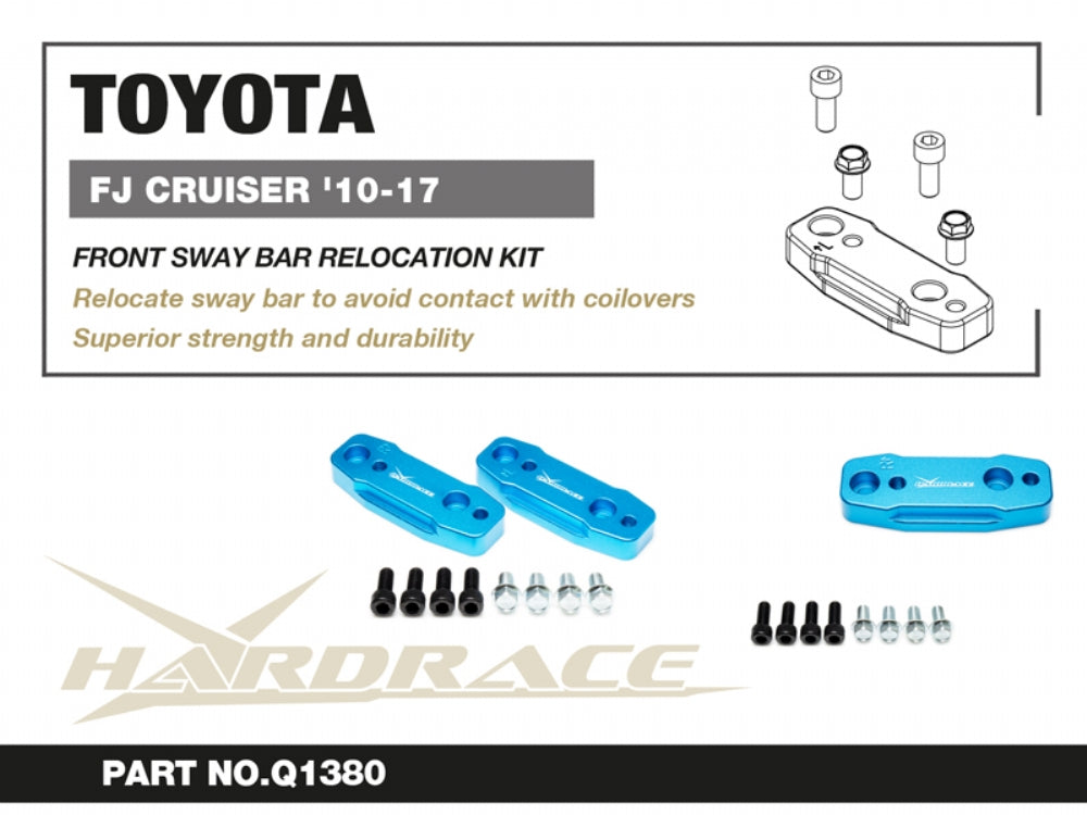 HARDRACE FRONT SWAY BAR RELOCATION KIT TOYOTA FJ CRUISER HardRace