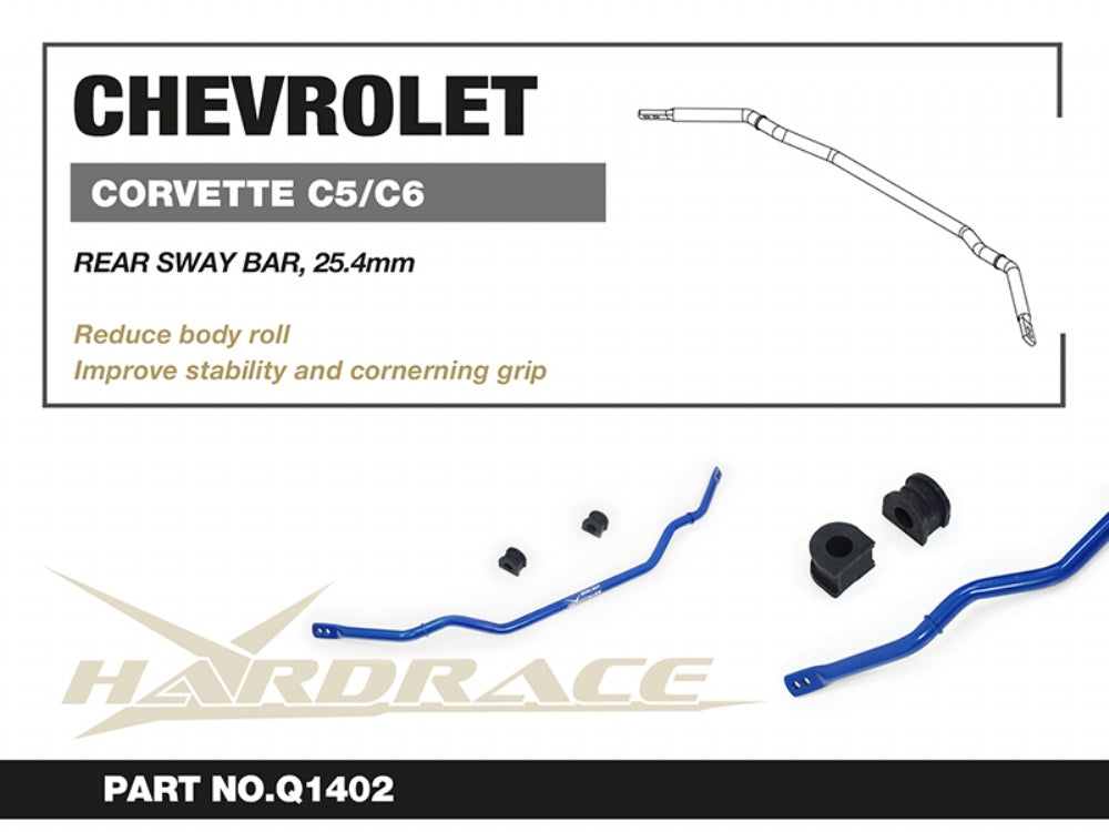 HARDRACE REAR SWAY BAR CHEVROLET CORVETTE C5 97-04 HardRace