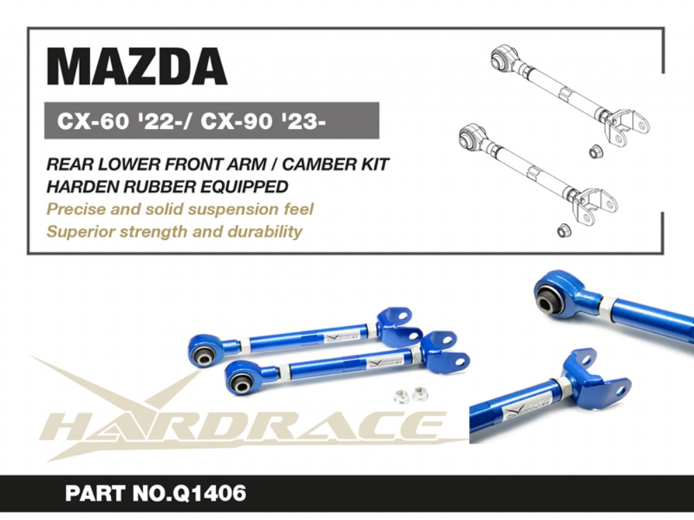 HARDRACE REAR LOWER FRONT ARM / CAMBER KIT MAZDA CX-60, CX-90 HardRace