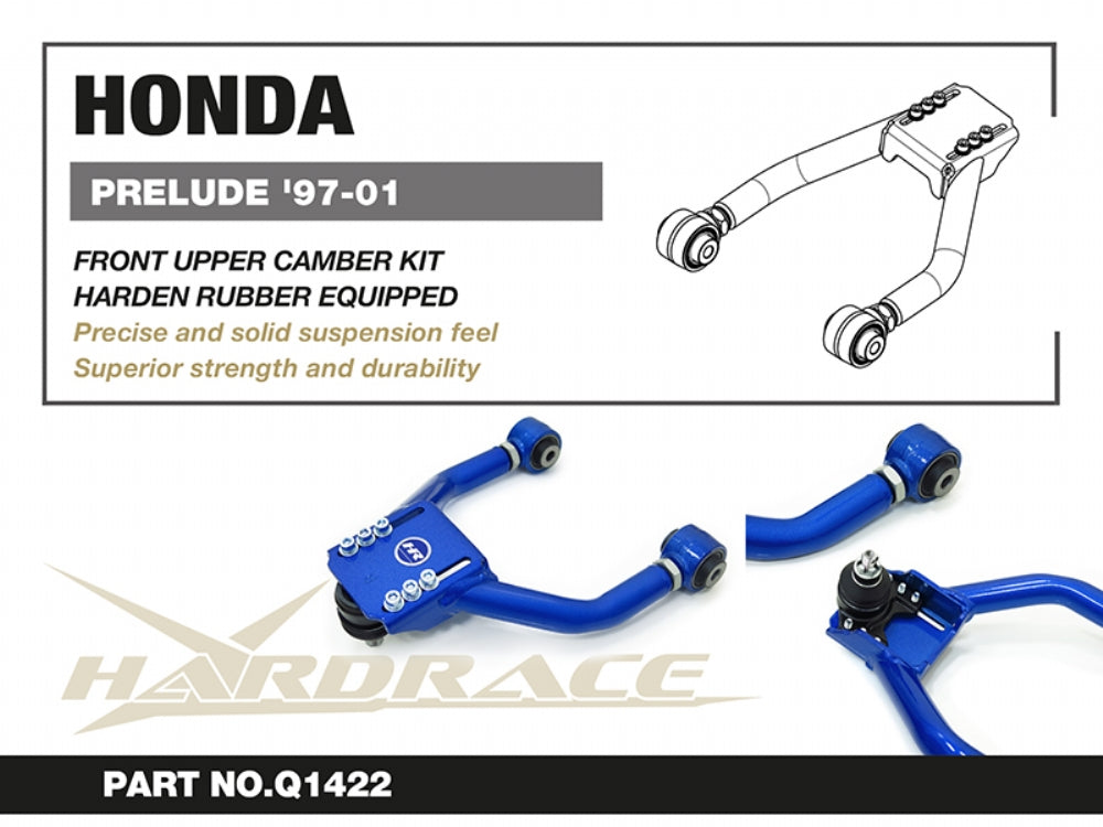 HARDRACE HONDA PRELUDE (97-01) FRONT UPPER CAMBER KIT 2PCS/SET HARDENED RUBBER HardRace