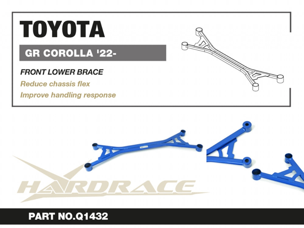 HARDRACE FRONT LOWER 4-POINT BRACE TOYOTA COROLLA/ALTIS/AURIS HardRace