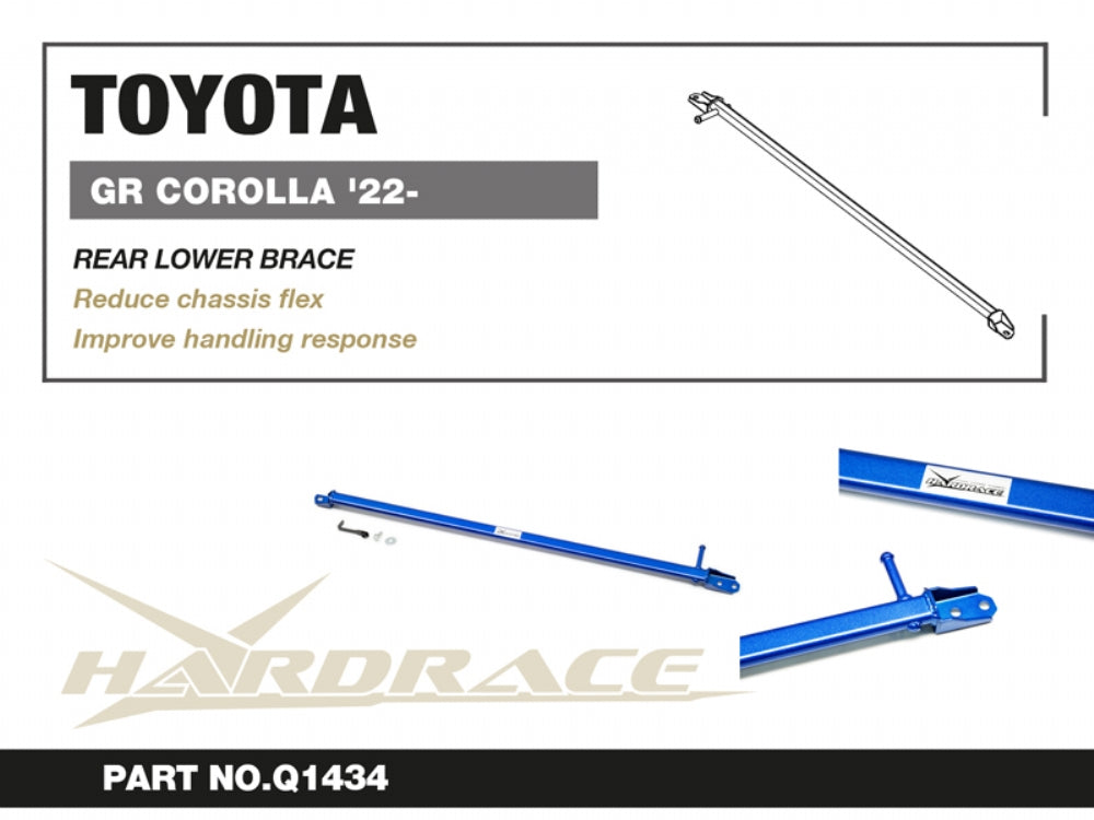 HARDRACE REAR LOWER REAR BRACE TOYOTA COROLLA/ALTIS/AURIS HardRace