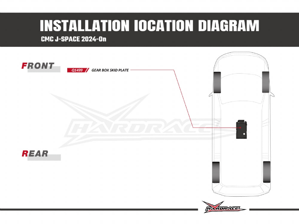 HARDRACE GEAR BOX SKID PLATE HardRace