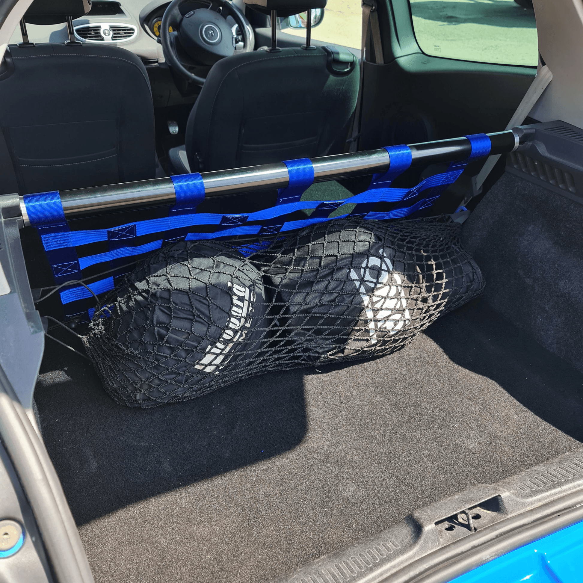 Renault Clio Mk3 197 200 Strut bar and Cargo net cargo-nets.co.uk