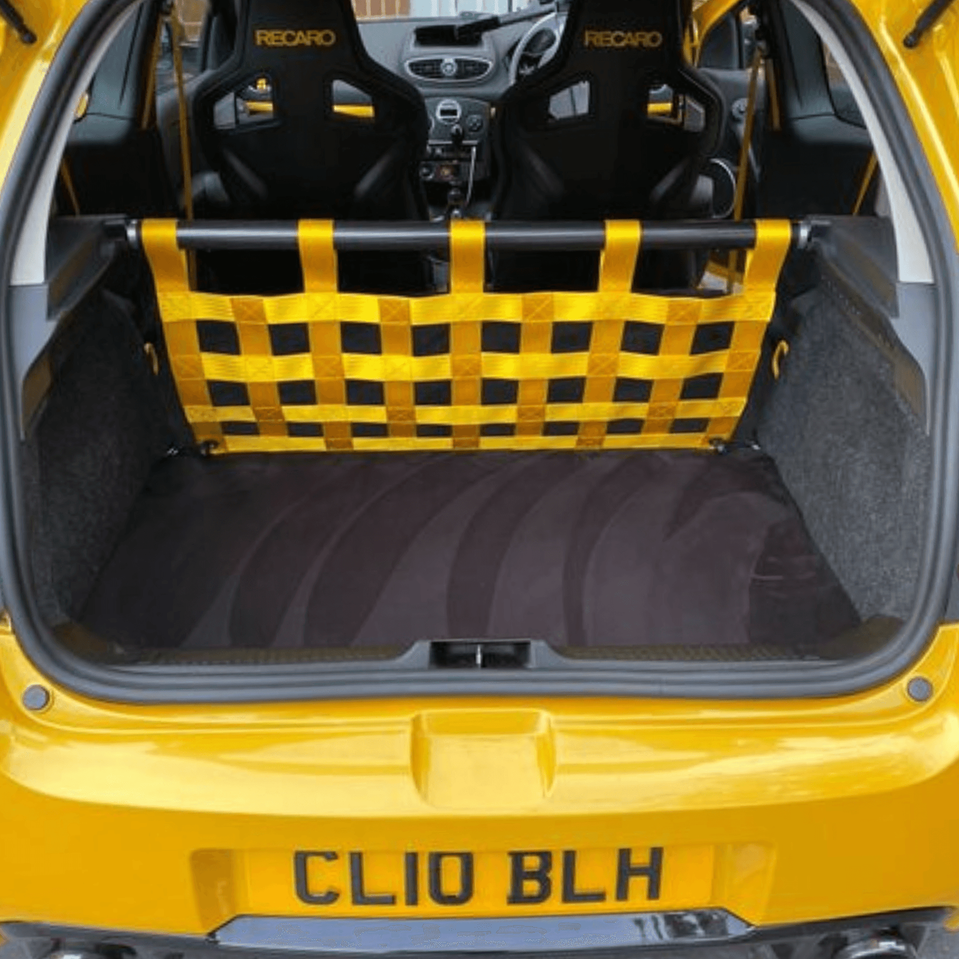 Renault Clio Mk3 197 200 Strut bar and Cargo net cargo-nets.co.uk