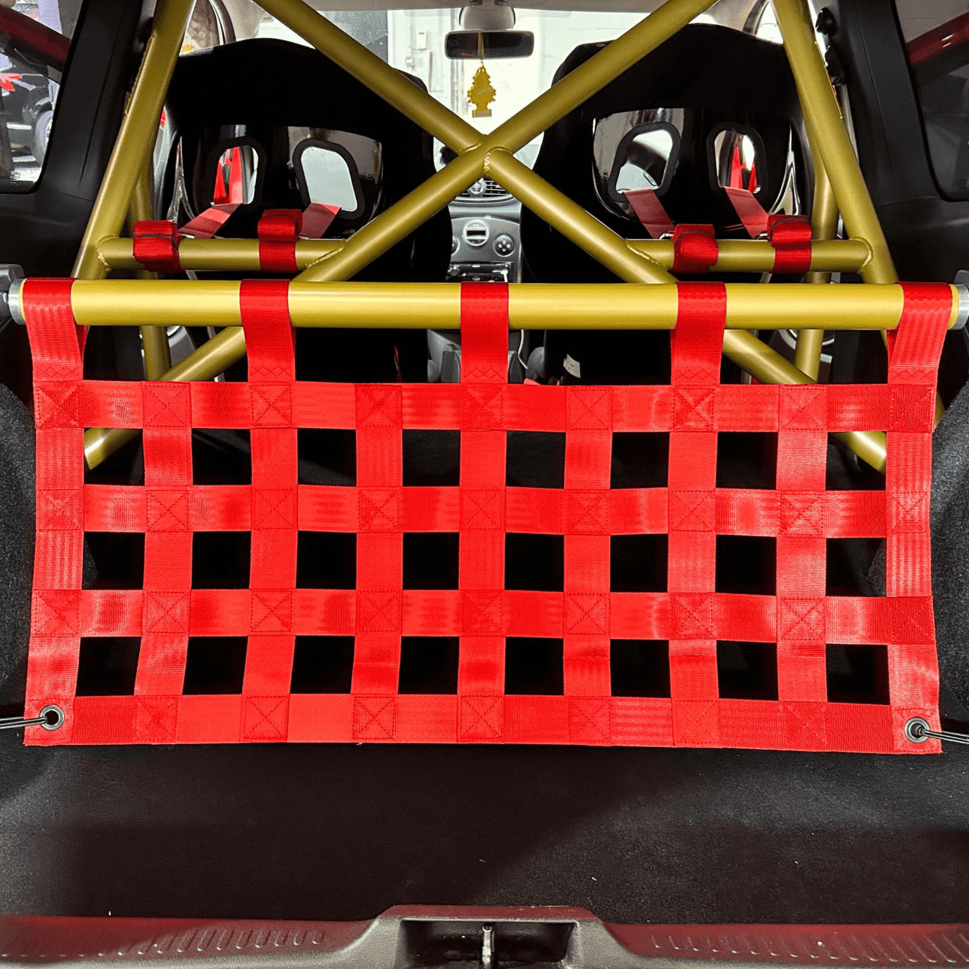 Renault Clio Mk3 197 200 Strut bar and Cargo net cargo-nets.co.uk