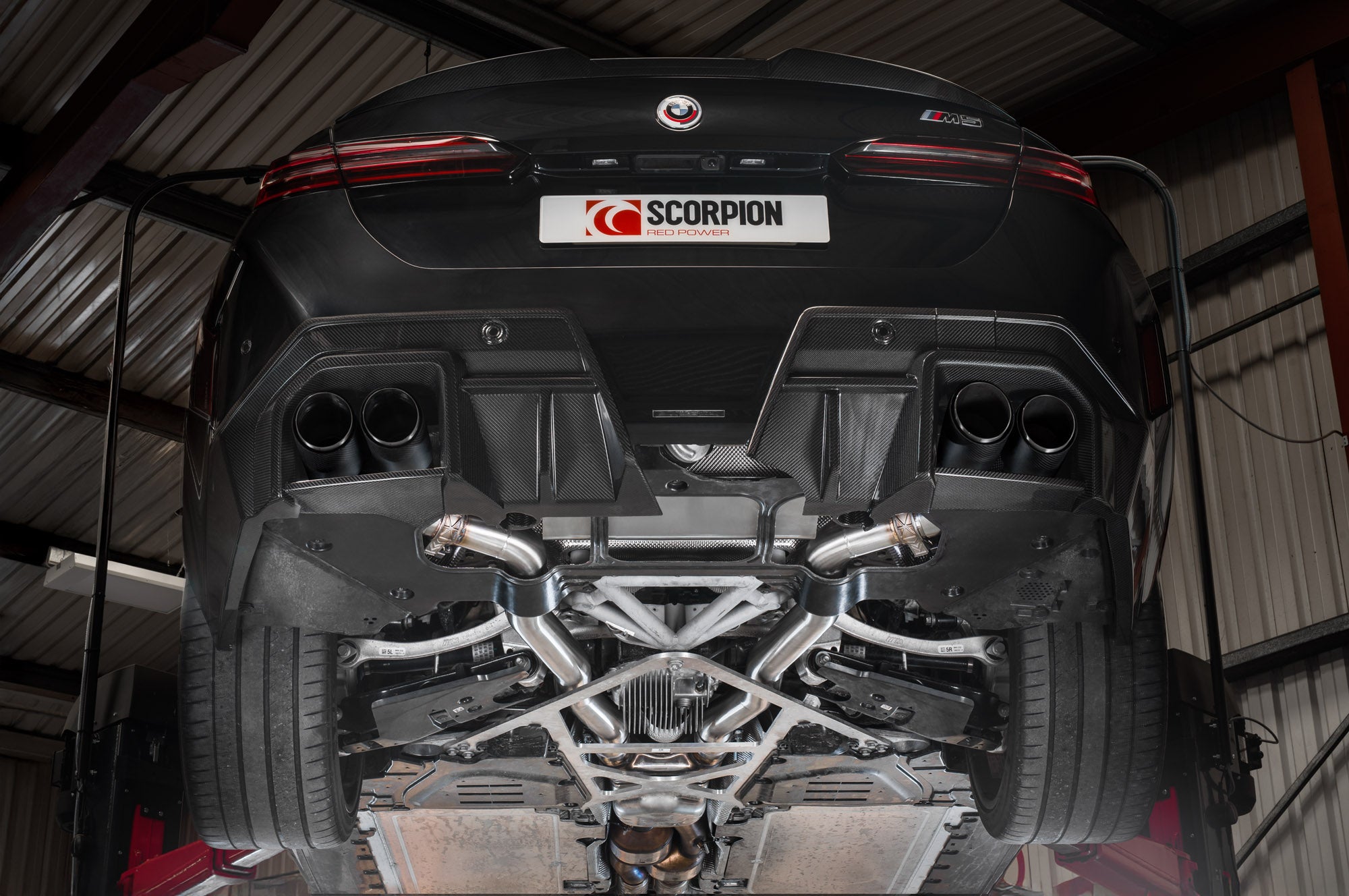 Scorpion BMW M5 G90/G99 GPF-Back system with electronic valves