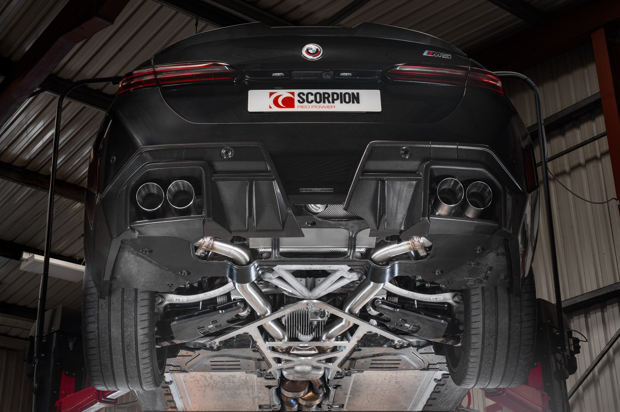 Scorpion BMW M5 G90/G99 GPF-Back system with electronic valves